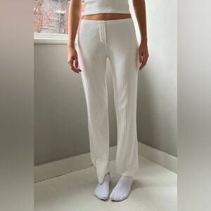 Brandy Melville St George keira eyelet sweatpants